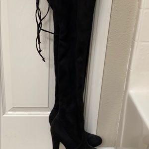 Steve Madden, black knee high boots size 7